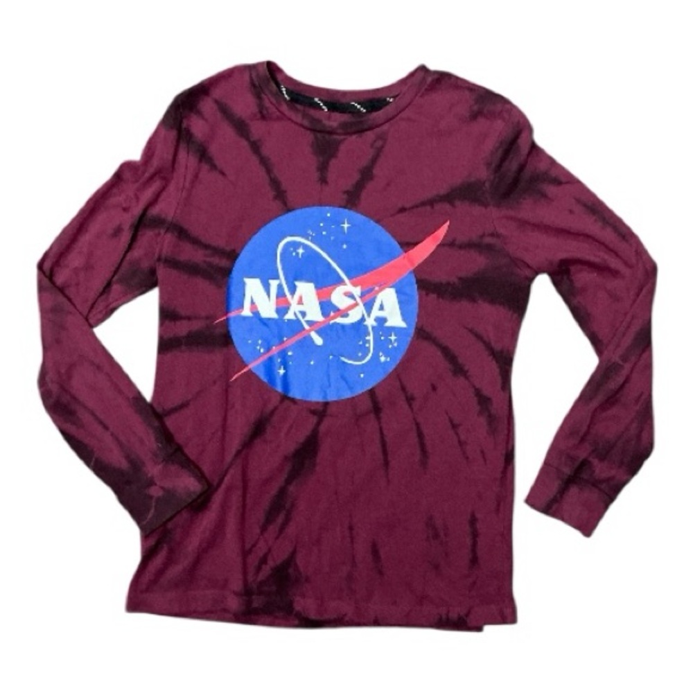 NASA - EC - Maroon Long Sleeve Shirt